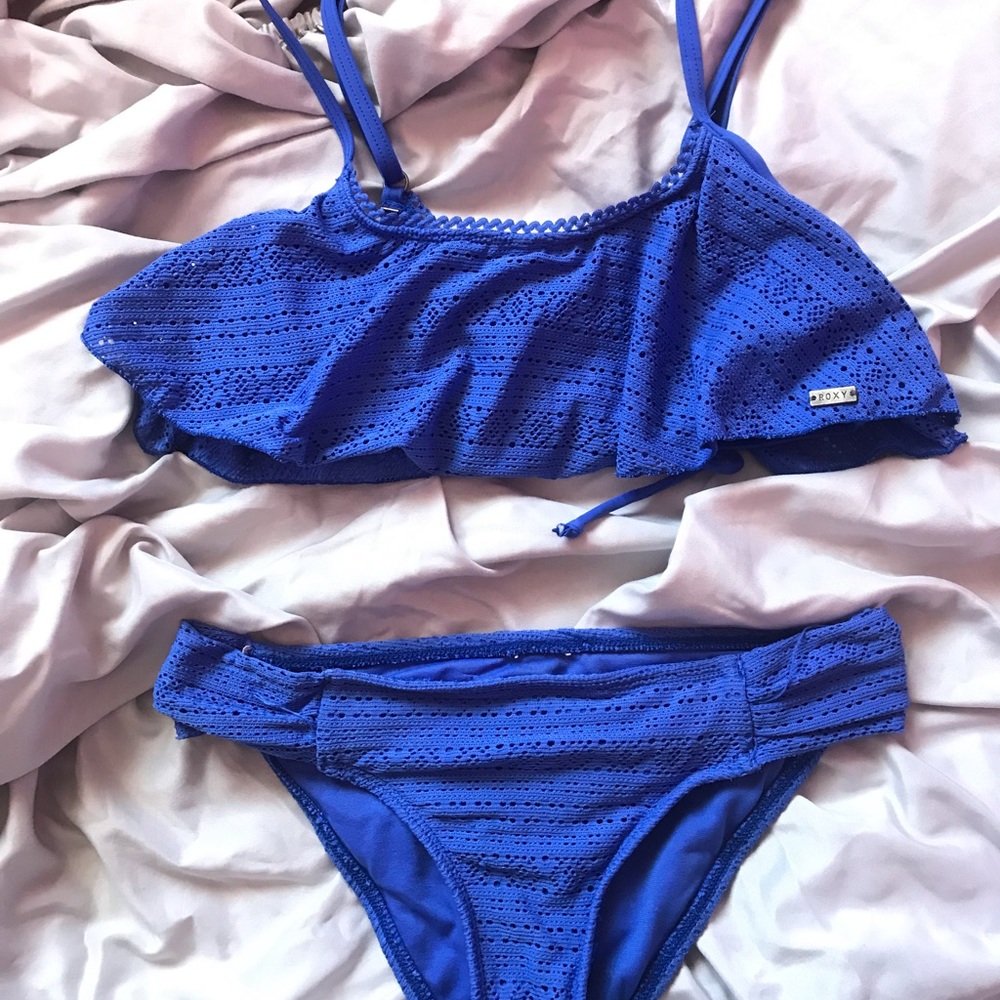 Blue Roxy Bikini Set